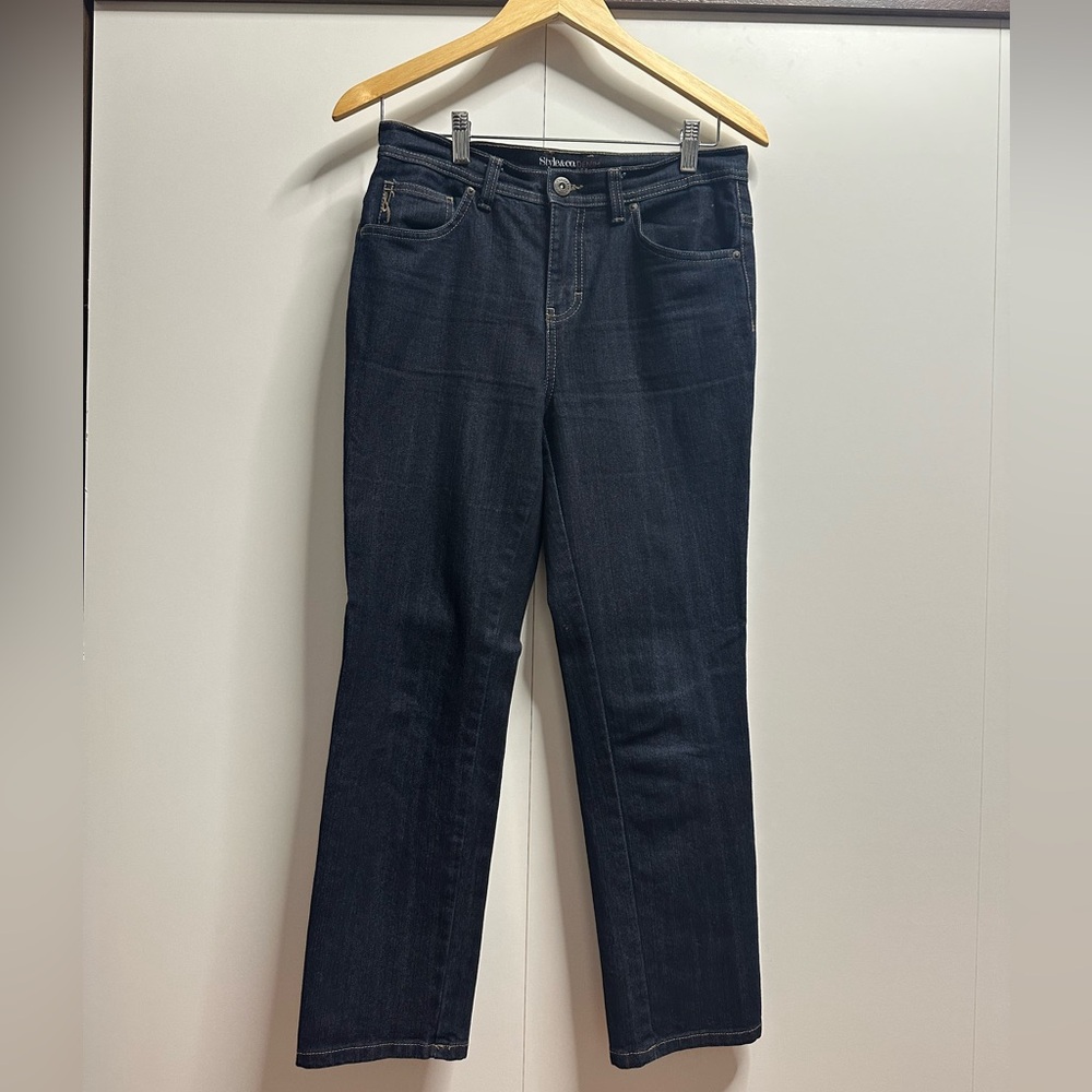 Style & Co. Women's Deep Indigo Straight Leg Jeans